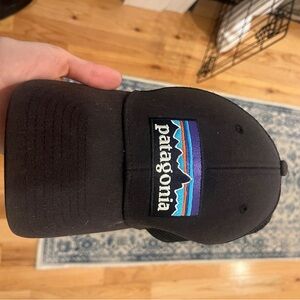 Patagonia Black Hat with Colorful Logo